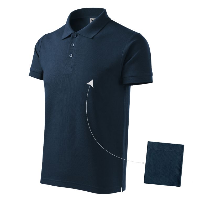 Malfini Cotton M MLI-21202 navy blue polo shirt Clothing/Lifestyle/T-shirts/Malfini Malfini