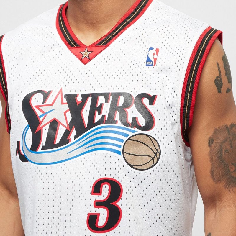 Mitchell &amp; Ness NBA Swingman Home Jersey 76ERS 00 Allen Iverson M SMJYGS18200-P76WHIT00AIV Clothing/Lifestyle/T-shirts/Mitchell & Ness Your Sports Performance