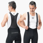 Rockbros 200021 Long Cycling Bib Shorts with Pad Size M - Black Rockbros