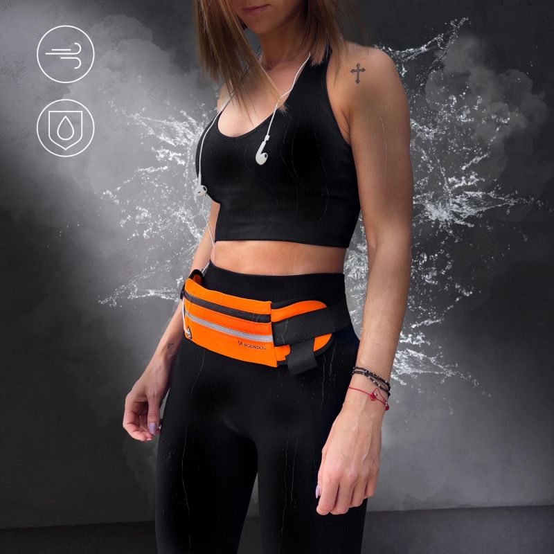 Wozinsky expandable running belt black (WRBBK1)