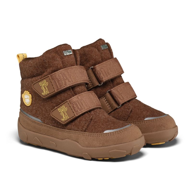 Affenzahn Comfy Tiger Recycled Wool Barefoot Winter Boots (01250-70003)