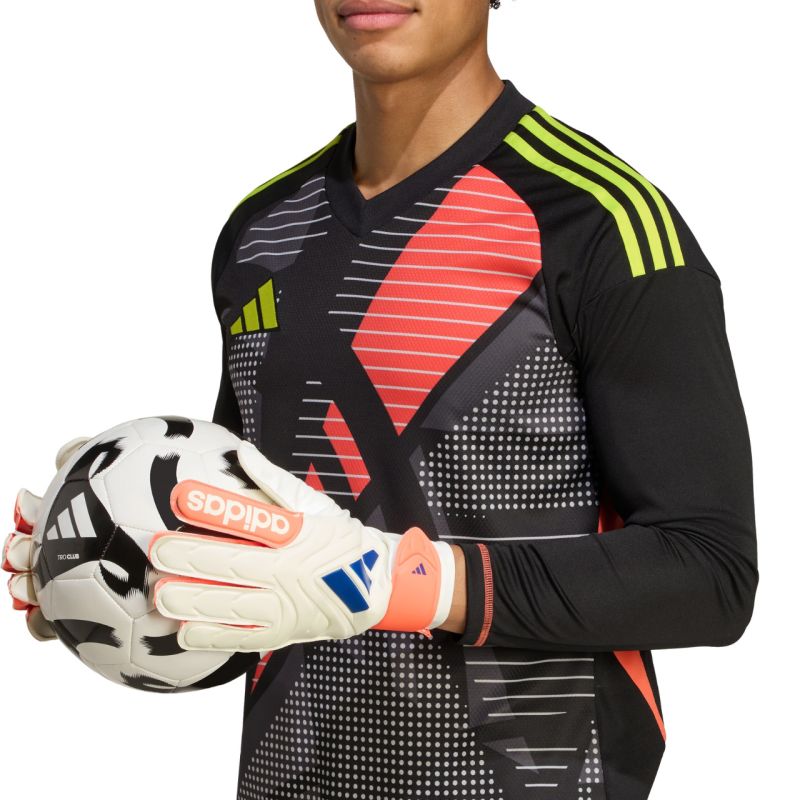 adidas Copa Glove Club goalkeeper gloves white and orange JN5339 adidas
