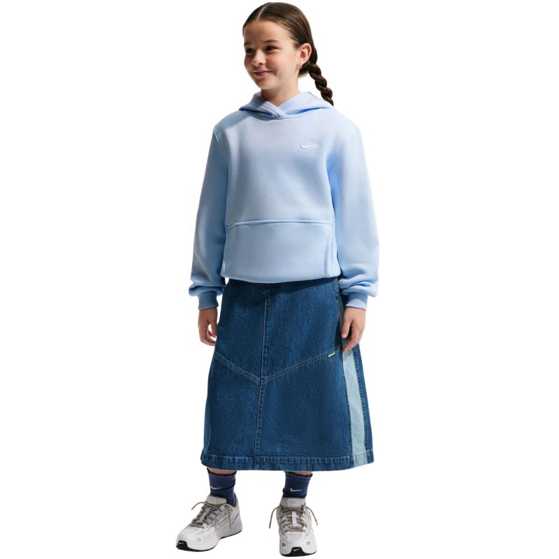 Nike Sportswear Club Fleece Kids' Sweatshirt, Light Blue, FD3000 408