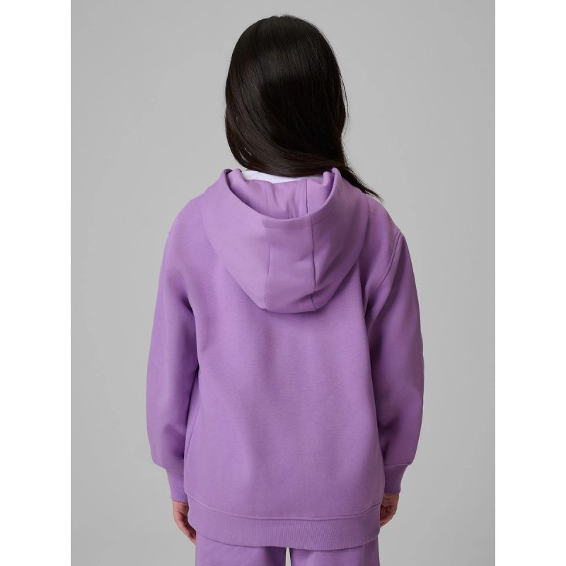 Girls' loose sweatshirt with hood 4F 4FJRSS26TSWSF2715-51S 4f