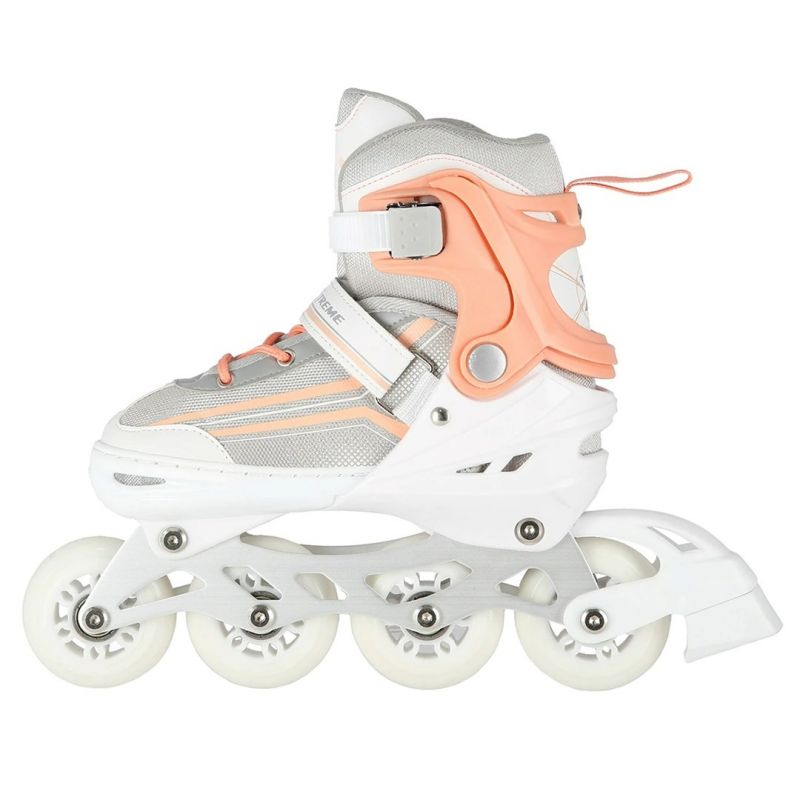 NILS Extreme NH18190 2in1 inline skates, white and pink, size S (29-33), with replaceable hockey blade Import z Action/Skating/Rolki, wrotki Your Sports Performance