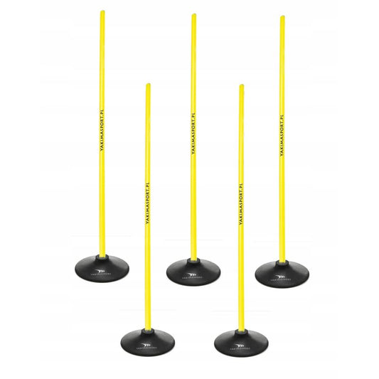 Slalom obstacle course 160cm sticks + base 1.5kg Yellow 100865 Accessories Your Sports Performance