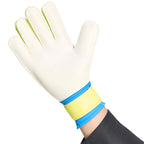 adidas Predator Training Goalkeeper Gloves White, Yellow, and Blue KA7786