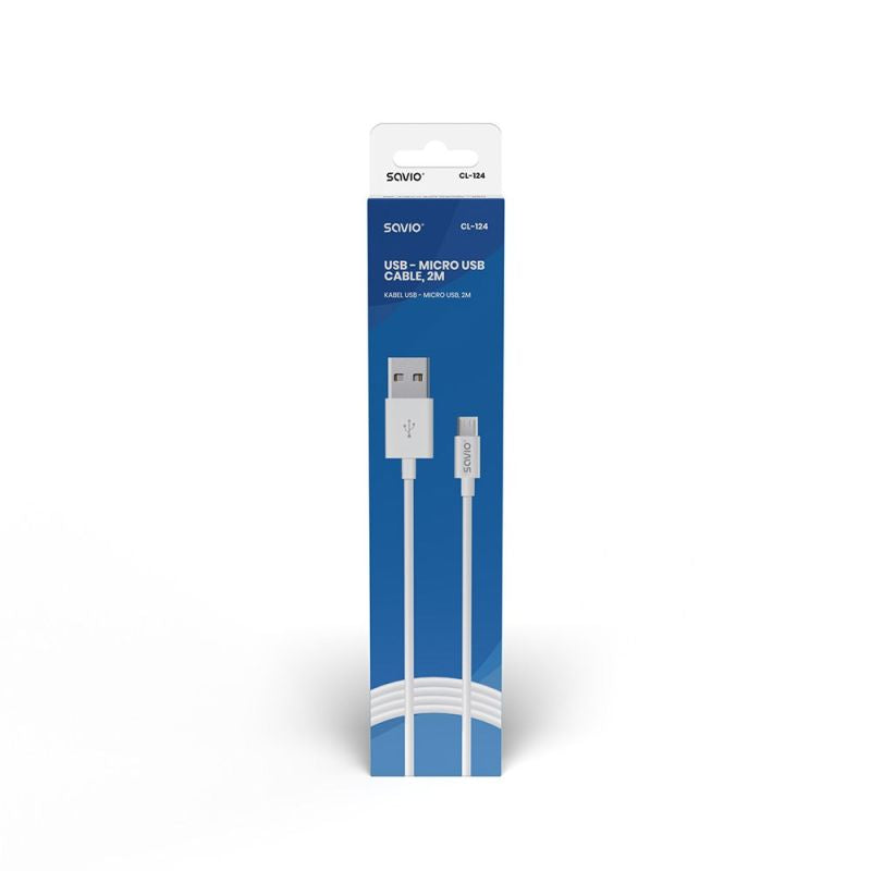 SAVIO CL-124 cable (Micro USB - USB 2.0 type A; 2m; white) In preparation Your Sports Performance