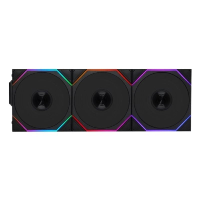 Lian Li UNI FAN TL Wireless LCD Lüfter fan, ARGB, PWM, 3er-Pack incl. Controller - Reverse Blade, 120mm, black Chłodzenie/Chłodzenie - wentylatory Your Sports Performance
