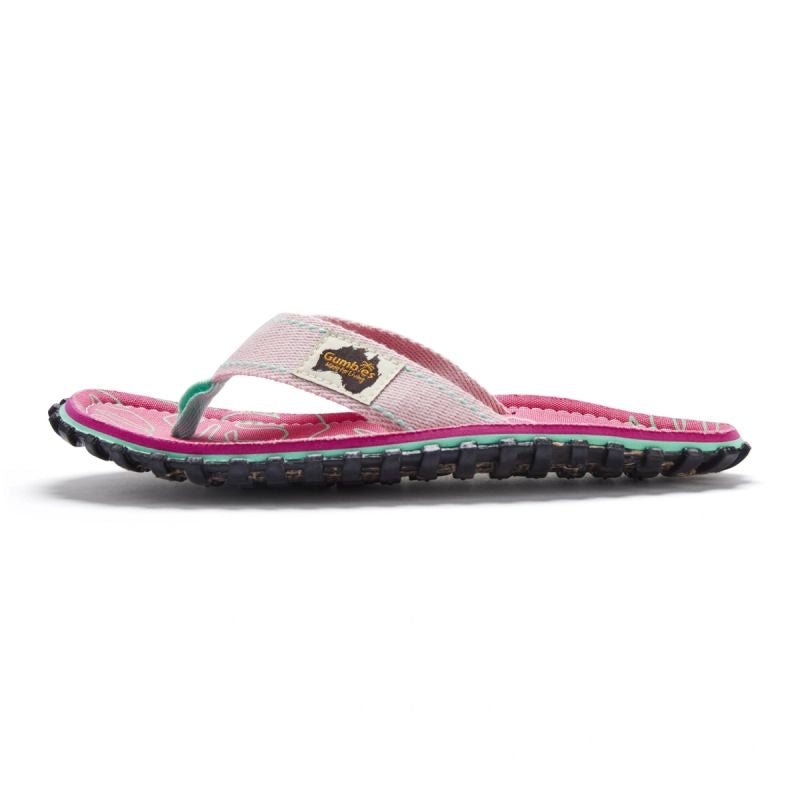 Gumbies Women's Flip-Flops ISLANDER FLIP-FLOP BLUSH HIBISCUS