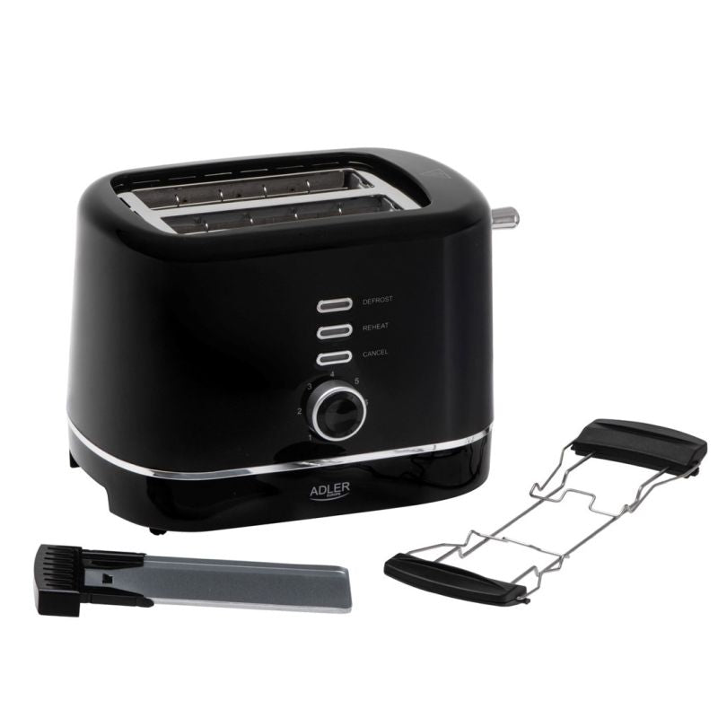 Toaster with grate ADLER AD 3224b black AGD - Produkty/Tostery Your Sports Performance