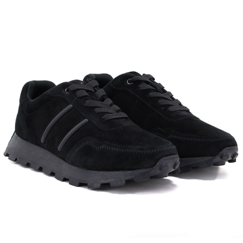 Leather platform sneakers black S.Barski