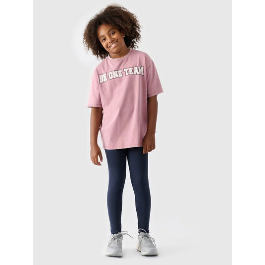 Girls' knitted leggings 4F Junior 4FJWMM00TTIGF178-31S *Kategoria tymczasowa Your Sports Performance