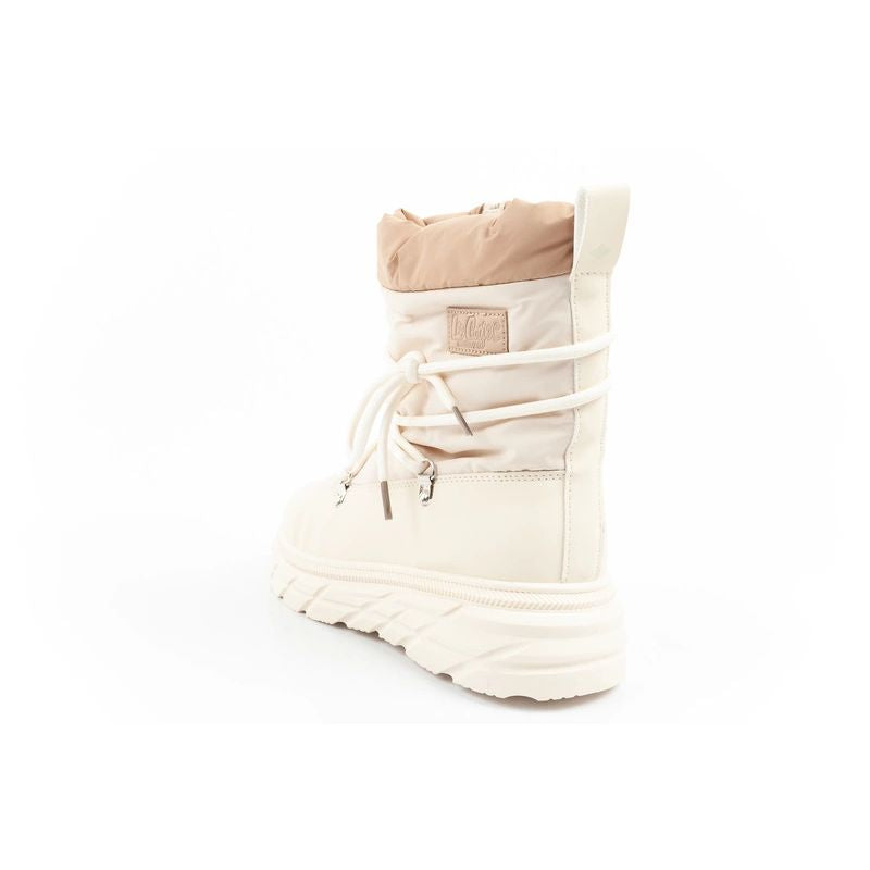 Lee Cooper women's winter hiking shoes, insulated, beige and cream Lee Cooper