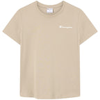 Champion Women's Short Sleeve T-shirt Beige 118408 MS041
