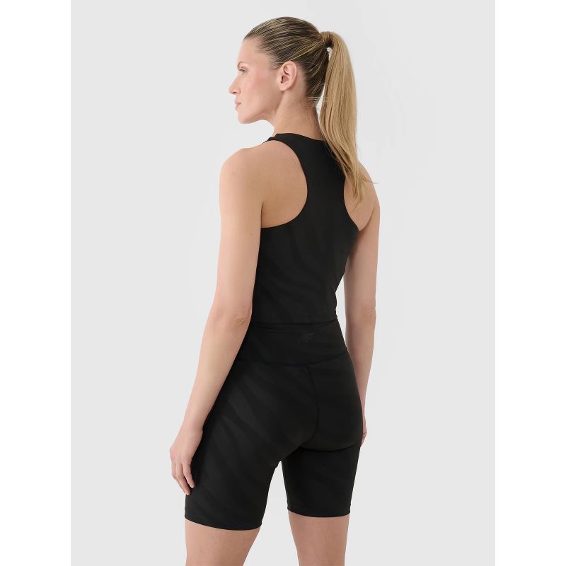 Women's quick-drying training crop top 4F 4FWSS25TFSLF413-20S *Kategoria tymczasowa Your Sports Performance