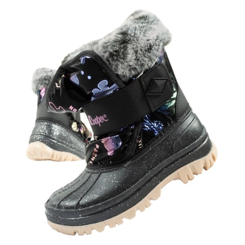 Lee Cooper winter boots children's insulated snow boots for girls black In preparation Your Sports Performance