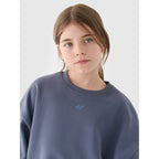 Girls' sweatshirt without a hood, 4F 4FJRSS24TSWSF1331-32S 4f