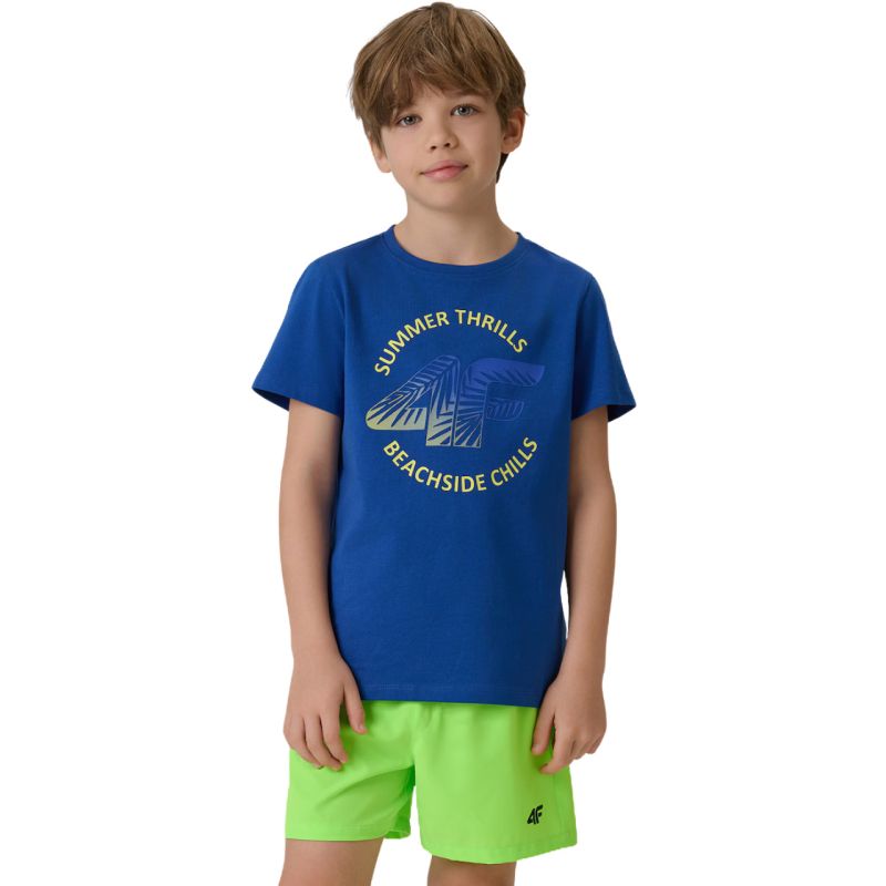 Boy's T-shirt 4F M3284 cobalt 4FJWSS26TTSHM3284 36S