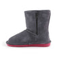 BearPaw Emma Toddler Zipper Jr 608TZ-903 Charcoal Pomberry winter shoes Footwear/Outdoor/UGG Your Sports Performance