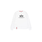 Alpha Industries Basic Sweater black men's open-front sweatshirt with logo print (178302-09) Alpha Industries