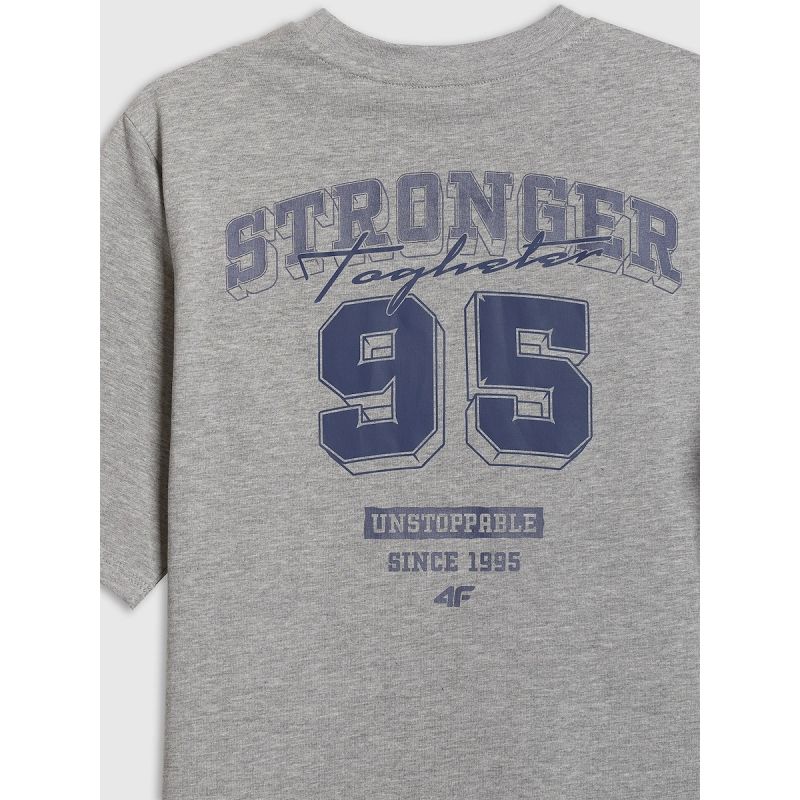 Boy's loose T-shirt with print 4F 4FJRSS26TTSHM3465-27M 4f