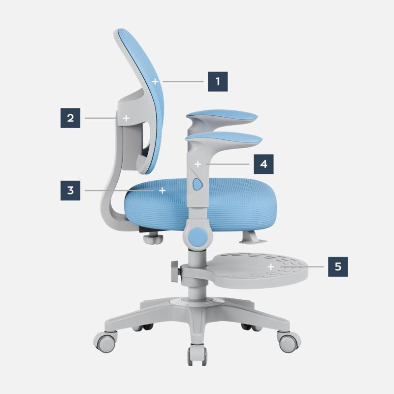 Junior 5.0 Blue Swivel Chair Fotele/Fotele biurowe Your Sports Performance