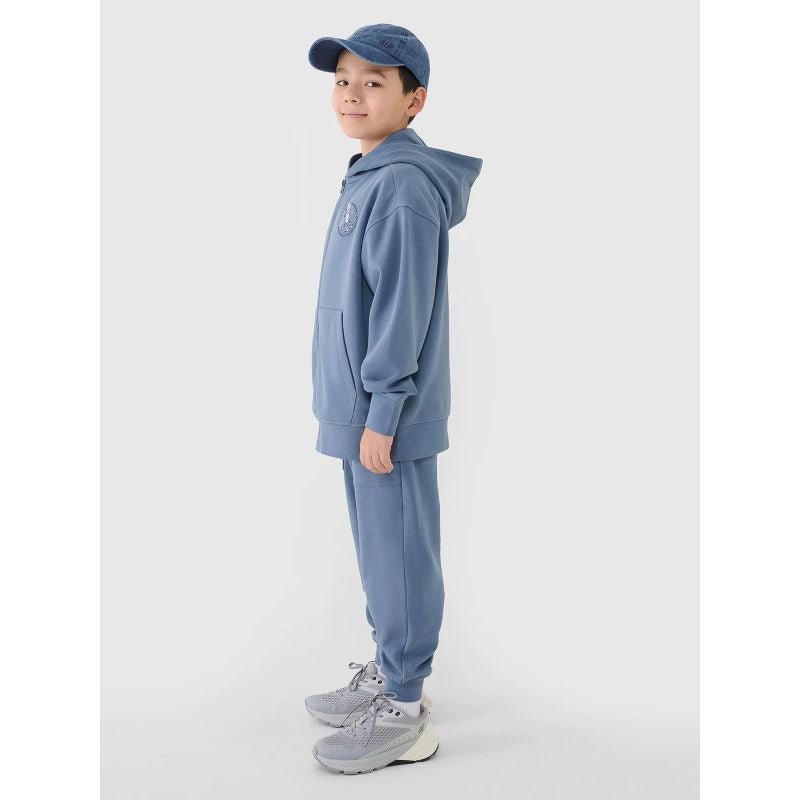 Boy's zip-up sweatshirt with hood 4F 4FJRSS25TSWSM2042-32S *Kategoria tymczasowa Your Sports Performance