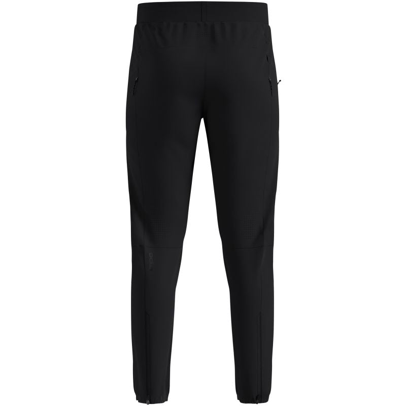 Men’s Windproof Trousers Odlo ZEROWEIGHT PRO WINDPROOF WARM Pants Regular Length, black