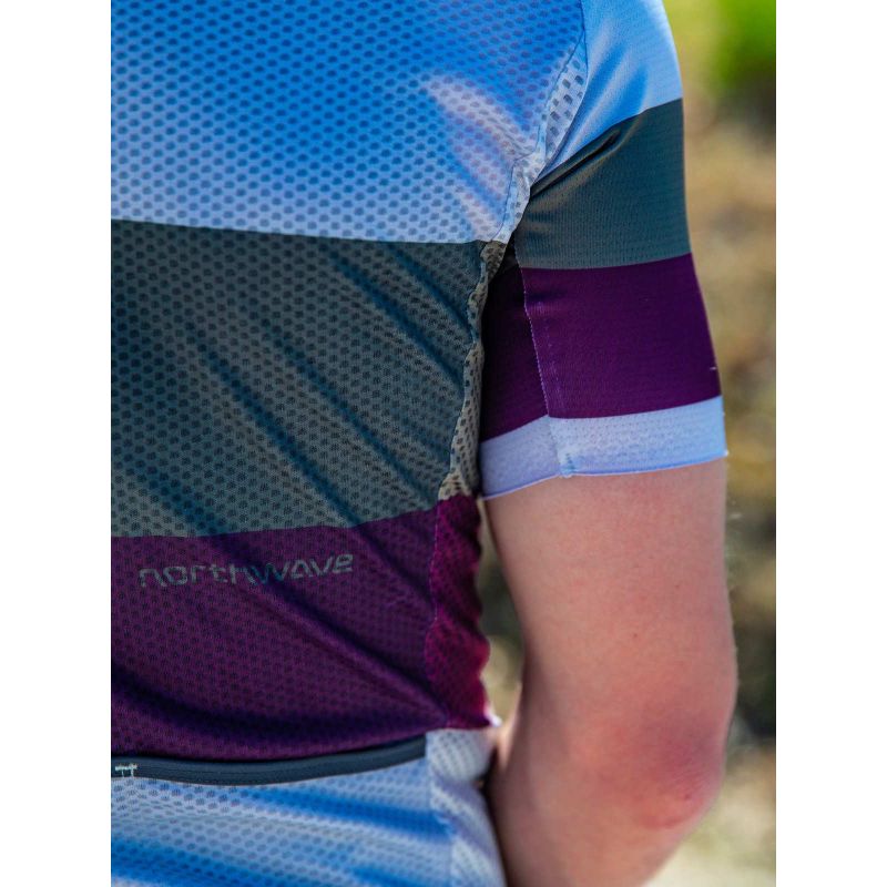 NORTHWAVE Blade Air Jersey Short Sleeve Light Gray/Purple