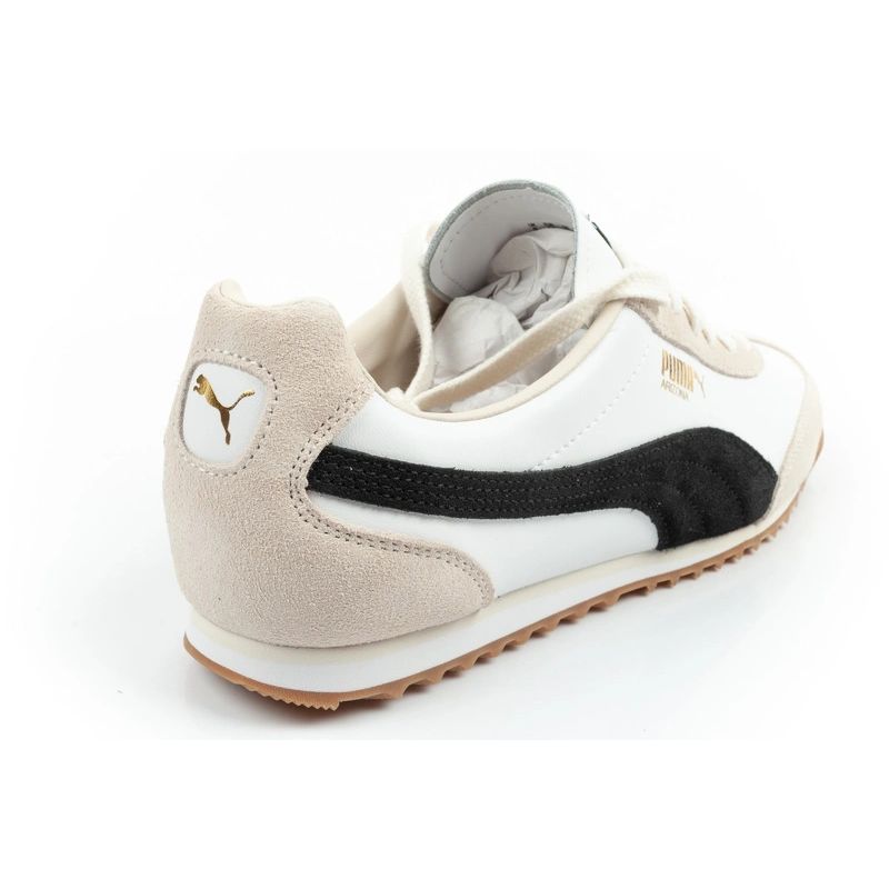 Puma Arizona Retro Beige Leather Unisex Women's Sports Shoes