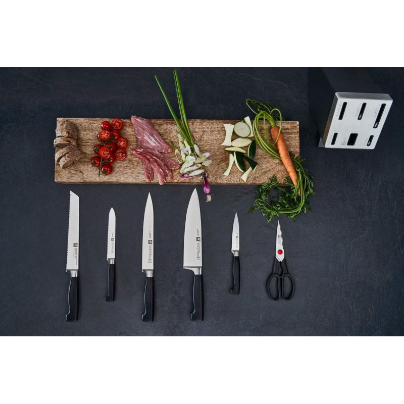 ZWILLING Four Star 35148-507-0 Self-Sharpening Knife Set, 7 Pieces, Gray AGD - Produkty/Sztućce i przybory kuchenne Your Sports Performance