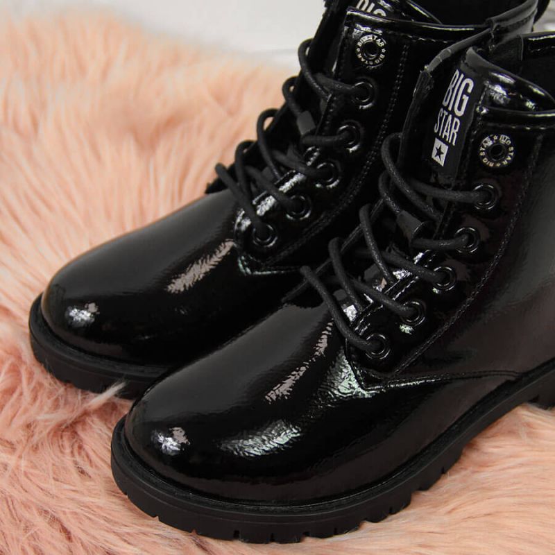 Girls' boots black Big Star Jr II374045 Footwear/Outdoor Your Sports Performance