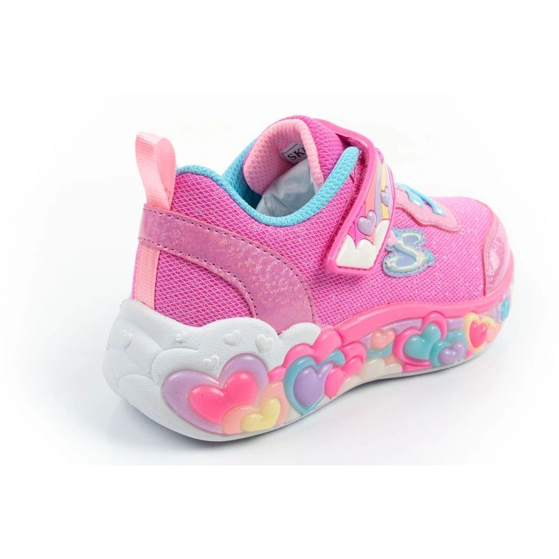 Skechers S Lights LED Children's Sports Shoes for Girls with Velcro Skechers