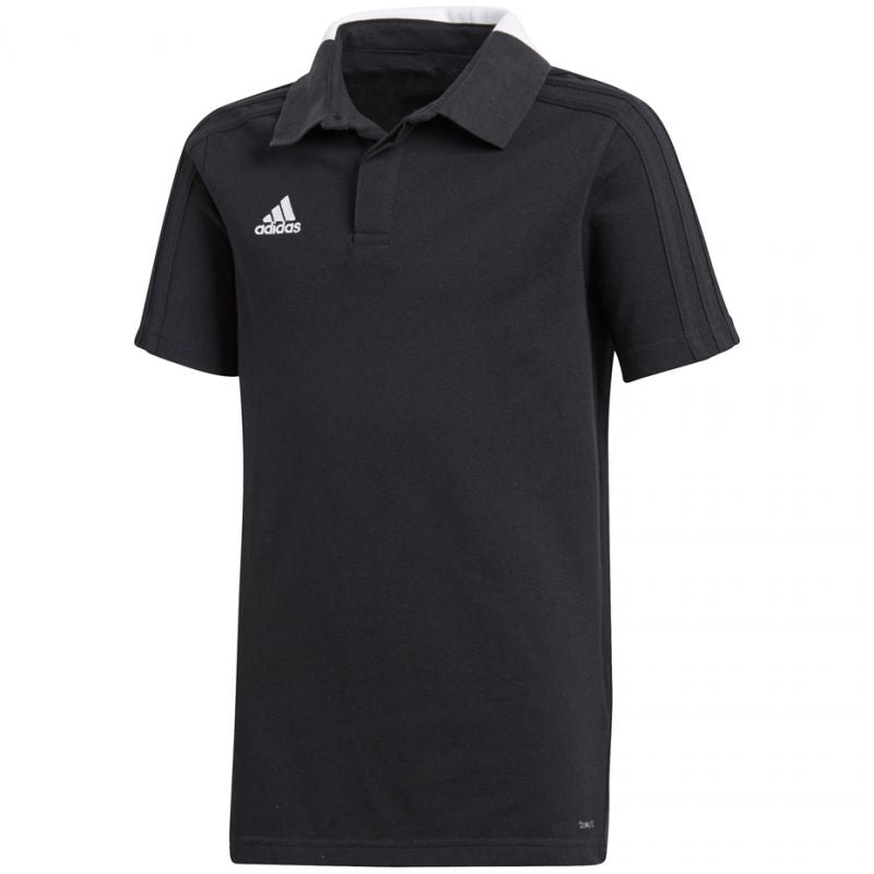 T-Shirt adidas Condivo 18 Cotton Polo JR CF4373 black Clothing/Lifestyle/T-shirts Adidas