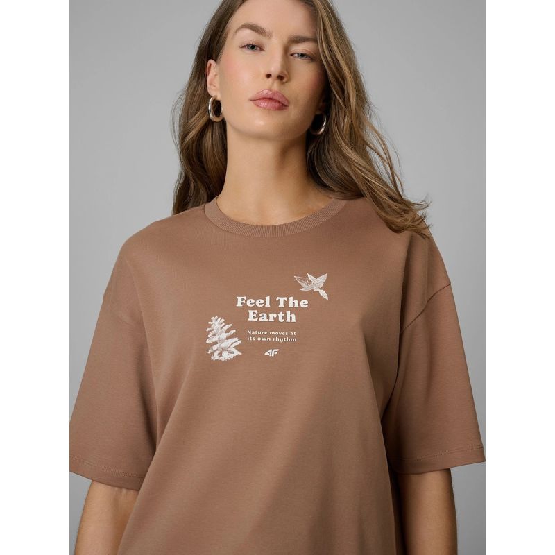 Women's regular printed T-shirt 4F 4FRSS26TTSHF3704-83S 4f
