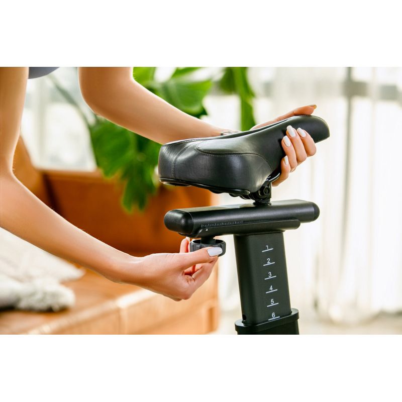 OVICX Q200X magnetic exercise bike with 15.6" TFT touchscreen, WIFI bluetooth & app