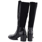 Women's high-heeled boots with stretch black Vinceza 58652