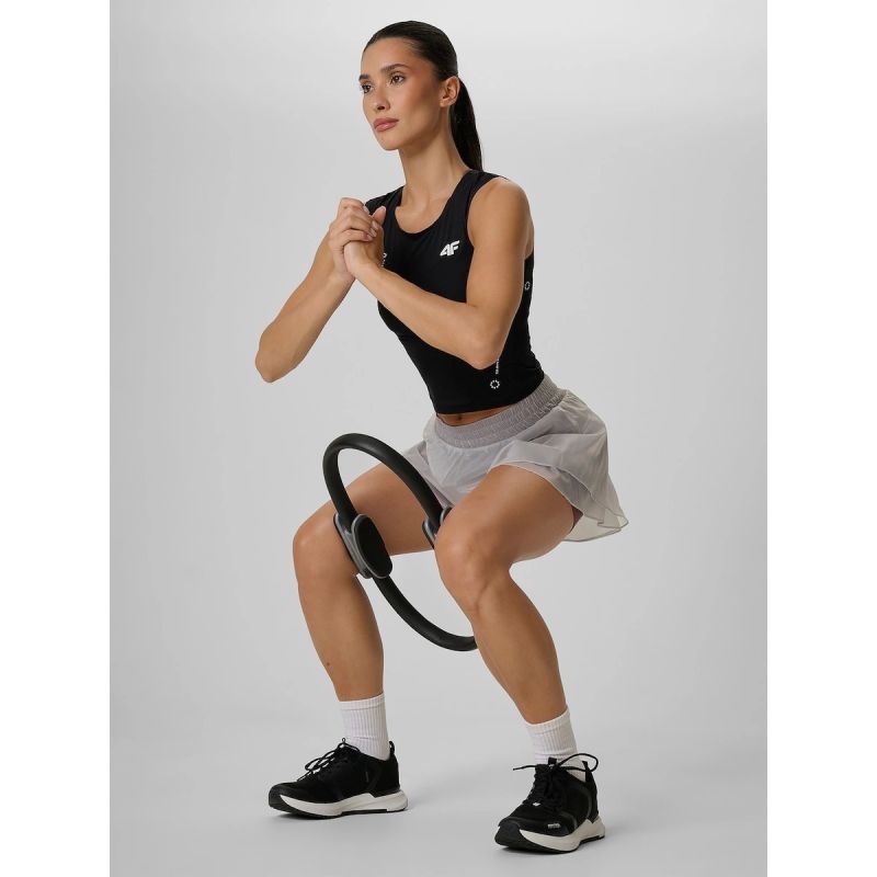 Women's quick-drying training crop top 4F 4FRAW26TFSLF1271-20S