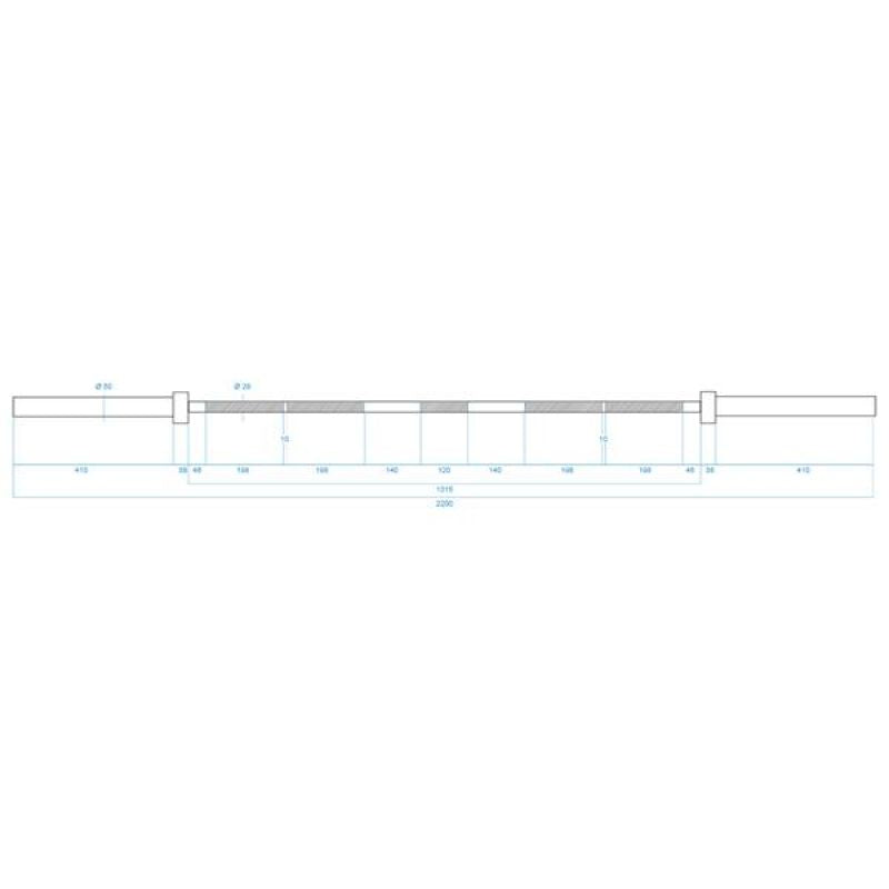 HMS Premium GCF700 crosscut bar 220 cm 20 kg