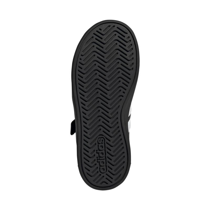 Adidas Grand Court 3.0 Kids Shoes Black and White KJ4369