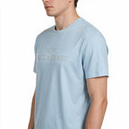 Paul&Shark Men's Cotton and Lyocell T-shirt Light Blue 26411007-394 - Elegant Comfort