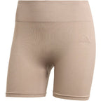 Women's adidas Workout Essentials 4 inch beige shorts JX3926