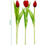 BOUQUET OF 7 RED TULIPS 31 CM LIKE LIFE SPRING DECORATION Home and Garden/Equipment Your Sports Performance