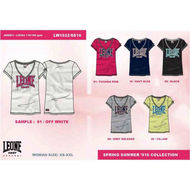 Women's T-shirt LEONE LW1022/S16 white "M" In preparation Your Sports Performance