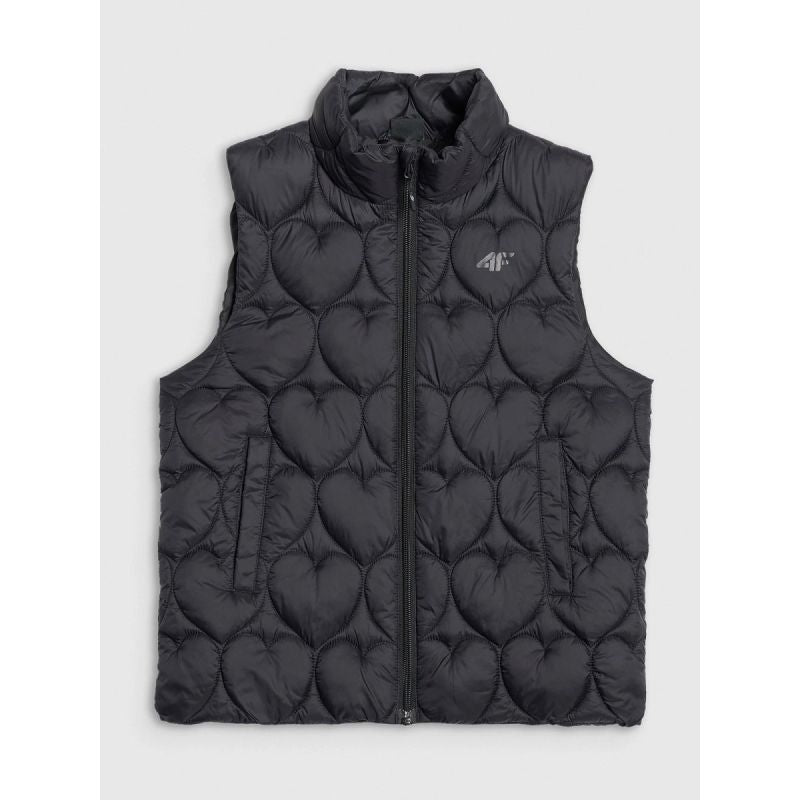 Girls' down vest with synthetic filling 4F 4FJRAW25TVJAF323-20S Clothing Your Sports Performance