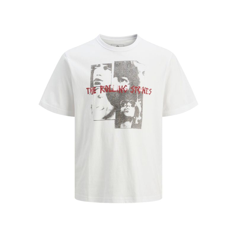 Jack&Jones T-shirt Rolling Stones JPRBLUSTONES SS TEE 12284292 WHITE To be categorized Your Sports Performance