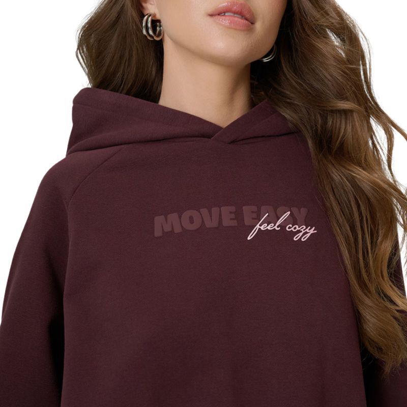 Women's sweatshirt 4F F2175 dark brown 4FWSS26TSWSF2175 80S