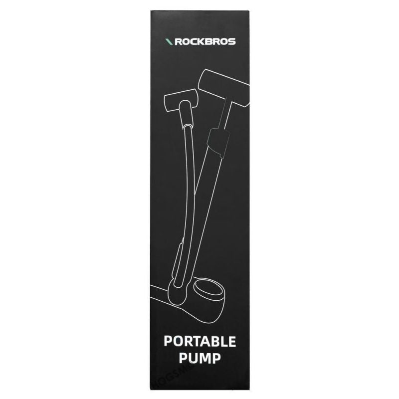 Rockbros 42310006001 Bicycle Pump with Pressure Gauge - Black In preparation Your Sports Performance