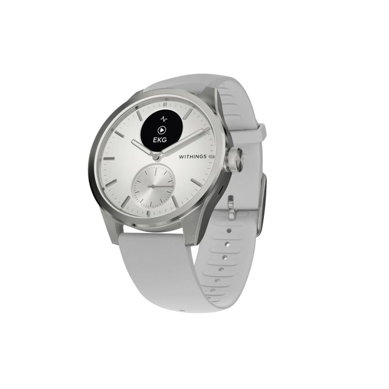 Withings Scanwatch 2 with ECG, heart rate, SPO2, activity and sleep tracking (42mm, white) Akcesoria sportowe i turystyczne/Zegarki sportowe Your Sports Performance